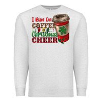 Oatmeal Heather i run on coffee and christmas cheer Premium Sweatshirt - RanaPortraitStore