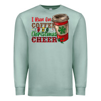 Seafoam i run on coffee and christmas cheer Premium Sweatshirt - RanaPortraitStore