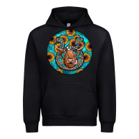 Black horseshoe circle Urban Hoodie - JahusDesignShop