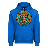 Cobalt horseshoe circle Urban Hoodie - JahusDesignShop