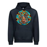 Navy horseshoe circle Urban Hoodie - JahusDesignShop