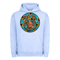 Pigment Grape Ice horseshoe circle Urban Hoodie - JahusDesignShop