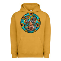 Pigment Peanut Butter horseshoe circle Urban Hoodie - JahusDesignShop