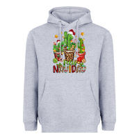 Heather Grey christmas cactus feliz navidad Heavyweight Hoodie - Zillion Design Studio
