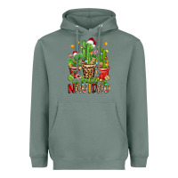 Sage christmas cactus feliz navidad Heavyweight Hoodie - Zillion Design Studio