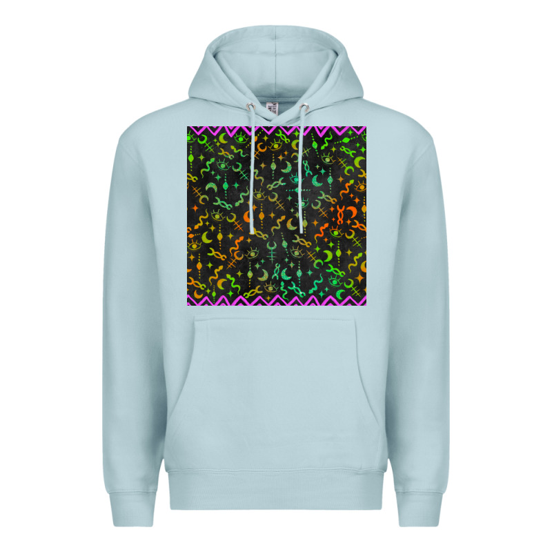 Halloween Witch Symbols Seamless Pattern Premium Hoodie by BundleAndBundleShop | Teevron