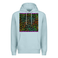 Blue Mist halloween witch symbols seamless pattern Premium Hoodie - BundleAndBundleShop