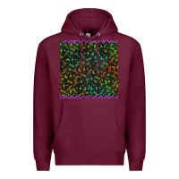 Burgundy halloween witch symbols seamless pattern Premium Hoodie - BundleAndBundleShop