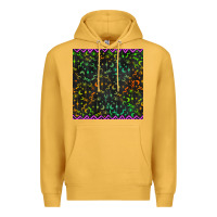 Mustard halloween witch symbols seamless pattern Premium Hoodie - BundleAndBundleShop