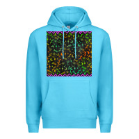 Ocean Blue halloween witch symbols seamless pattern Premium Hoodie - BundleAndBundleShop