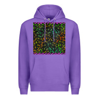 Purple halloween witch symbols seamless pattern Premium Hoodie - BundleAndBundleShop