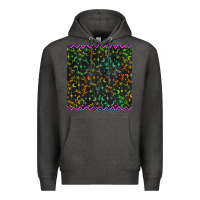 Charcoal Heather halloween witch symbols seamless pattern Premium Hoodie - BundleAndBundleShop