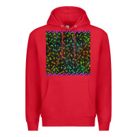 Red halloween witch symbols seamless pattern Premium Hoodie - BundleAndBundleShop