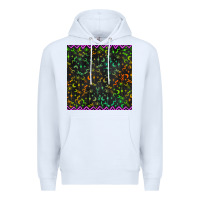 White halloween witch symbols seamless pattern Premium Hoodie - BundleAndBundleShop