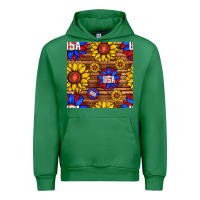 Emerald usa sunflower seamless pattern Urban Hoodie - BundleAndBundleShop
