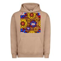 Pigment Burro usa sunflower seamless pattern Urban Hoodie - BundleAndBundleShop