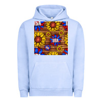 Usa Sunflower Seamless Pattern Urban Hoodie | Teevron
