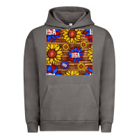 Pigment Tornado usa sunflower seamless pattern Urban Hoodie - BundleAndBundleShop