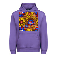 Tulip usa sunflower seamless pattern Urban Hoodie - BundleAndBundleShop