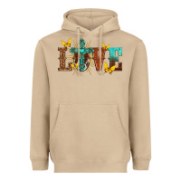 Mushroom love with cross Heavyweight Hoodie - texasbilliewilder