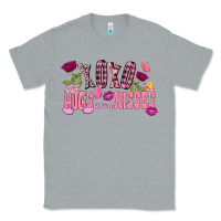 Heather Grey Xoxo Hugs And Kisses Valentine's Day Classic Tee - FaDigitalArtStudio