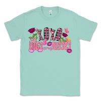 Seafoam Xoxo Hugs And Kisses Valentine's Day Classic Tee - FaDigitalArtStudio