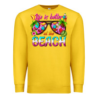 Lemon life is better at the beach Premium Sweatshirt - texasbilliewilder