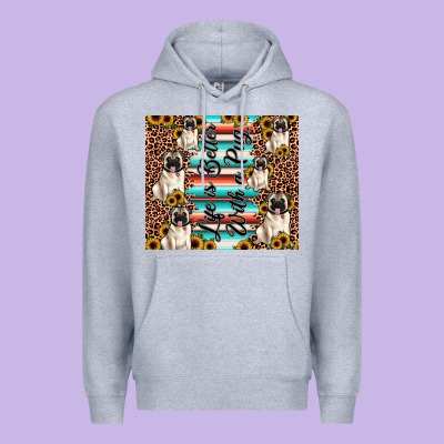 Life Is Better With A Pug Premium Hoodie Designed By Jahusdesignshop