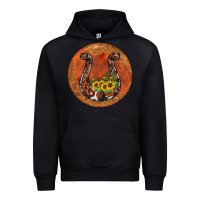 Black horseshoe circle Urban Hoodie - JahusDesignShop
