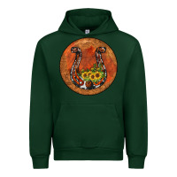 Forest Green horseshoe circle Urban Hoodie - JahusDesignShop