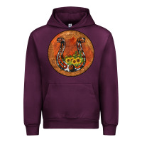 Mauve Wine horseshoe circle Urban Hoodie - JahusDesignShop