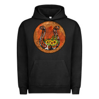 Pigment Black horseshoe circle Urban Hoodie - JahusDesignShop