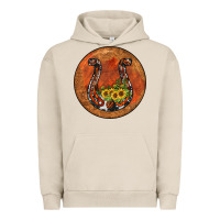 Pigment French Oak horseshoe circle Urban Hoodie - JahusDesignShop