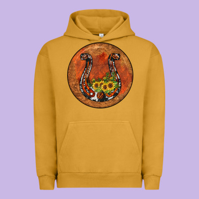 Horseshoe Circle Urban Hoodie Designed By Jahusdesignshop