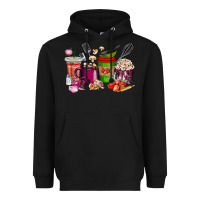 Black lunch lady coffee cups Heavyweight Hoodie - texasbilliewilder