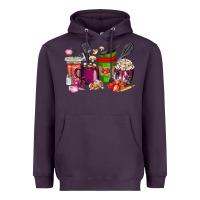 Plum lunch lady coffee cups Heavyweight Hoodie - texasbilliewilder