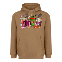 Toasted Coconut lunch lady coffee cups Heavyweight Hoodie - texasbilliewilder