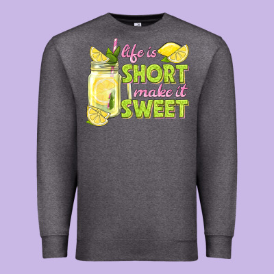 Life Is  Make It Sweet Premium Sweatshirt Designed By Texasbilliewilder