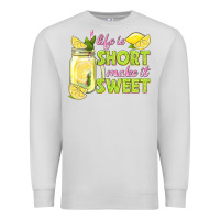 Dove Grey life is  make it sweet Premium Sweatshirt - texasbilliewilder