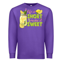 Purple life is  make it sweet Premium Sweatshirt - texasbilliewilder