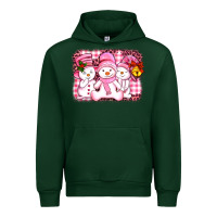 Forest Green chillin pink   with my snowmies  ado Urban Hoodie - AdoDesignShop