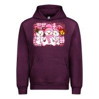 Mauve Wine chillin pink   with my snowmies  ado Urban Hoodie - AdoDesignShop