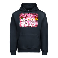 Navy chillin pink   with my snowmies  ado Urban Hoodie - AdoDesignShop