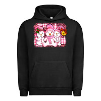 Pigment Black chillin pink   with my snowmies  ado Urban Hoodie - AdoDesignShop