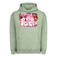 Pigment Oil Green chillin pink   with my snowmies  ado Urban Hoodie - AdoDesignShop