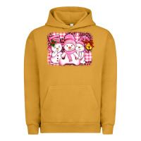 Pigment Peanut Butter chillin pink   with my snowmies  ado Urban Hoodie - AdoDesignShop