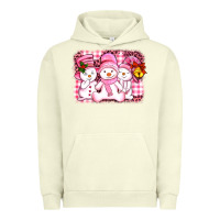 Pigment Pistachio chillin pink   with my snowmies  ado Urban Hoodie - AdoDesignShop