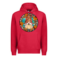 Cardinal fall gnomes round earrings Premium Hoodie - Artiststas