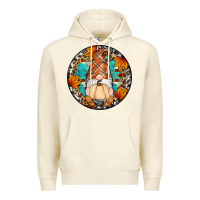 Sandshell fall gnomes round earrings Premium Hoodie - Artiststas