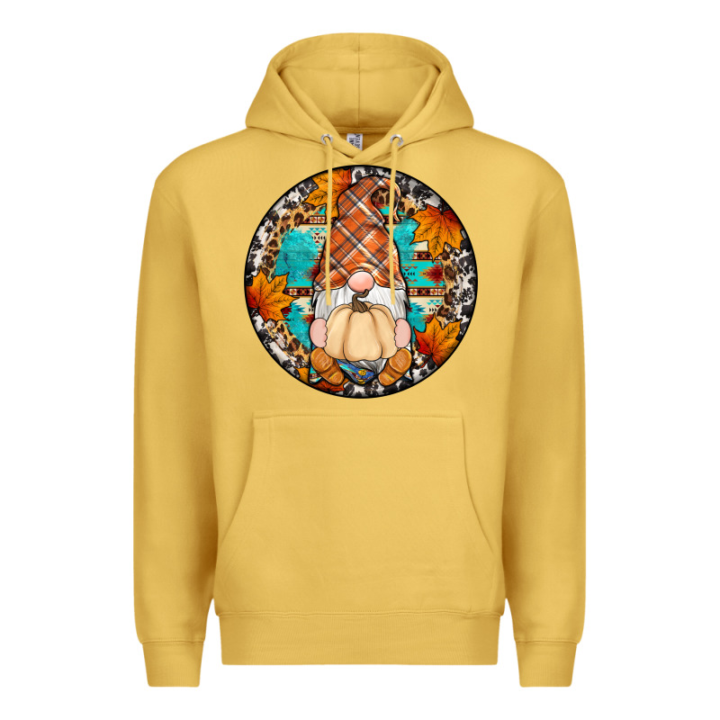 Fall Gnomes Round Earrings Premium Hoodie by Artiststas | Teevron